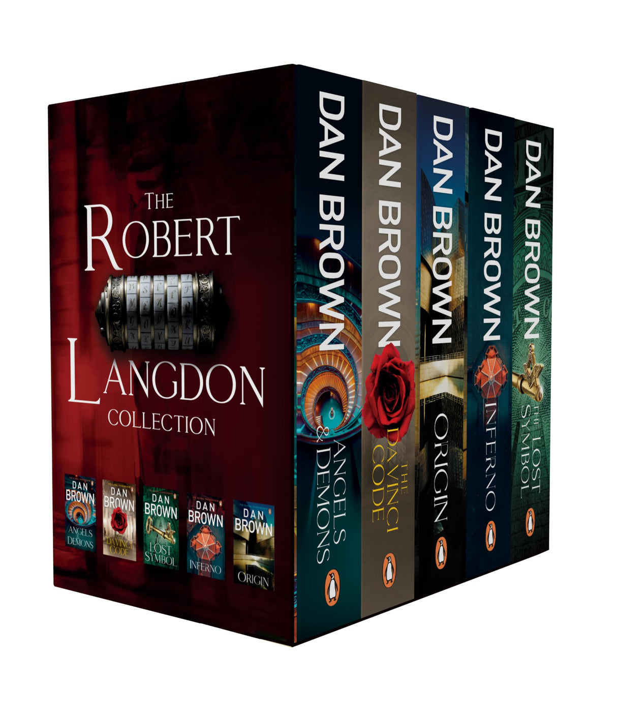 The Robert Langdon Collection: 5 Books Boxset (Angels and Demons, The Da Vinci Code, The Lost Symbol, Inferno, Origin) - Retail Maharaj