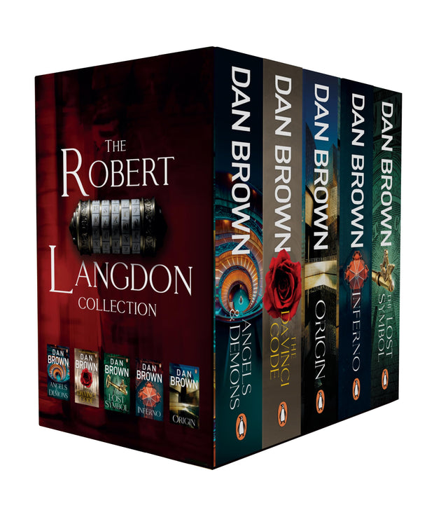 The Robert Langdon Collection: 5 Books Boxset (Angels and Demons, The Da Vinci Code, The Lost Symbol, Inferno, Origin) - Retail Maharaj