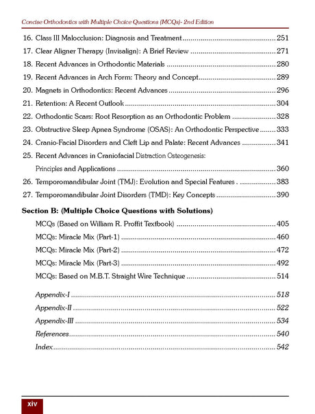 Concise Orthodontics with Multiple Choice Questions (MCQs)- 2nd Edition - Retail Maharaj