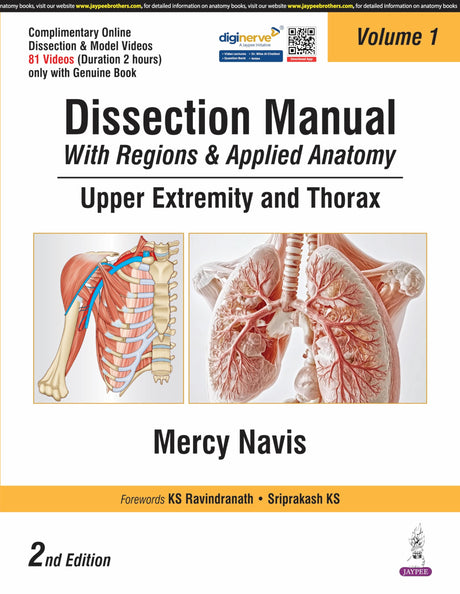 Dissection Manual With Regions & Applied Anatomy Upper Extremity And Thorax (Vol.1) - Retail Maharaj