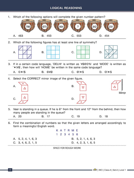 MTG Mathematics (IMO) Olympiad Previous Years Papers with Mock Test Papers Class 4 - Sample OMR Sheet with Chapterwise Analysis | SOF Olympiad Books For 2023-24 Exam MTG Editorial Board MTG Editorial Board - Retail Maharaj