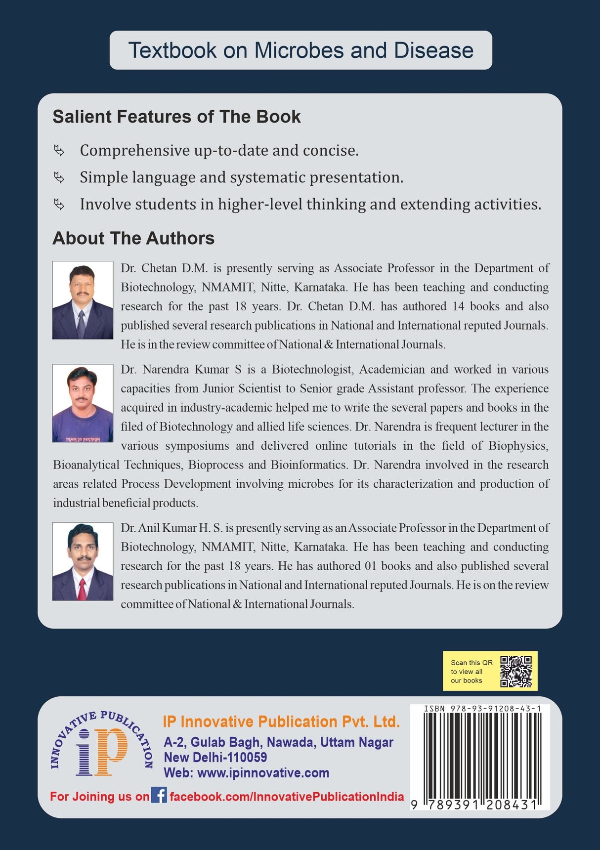 Textbook on Microbes and Disease (For BE Biotechnology, BSc, MSc in Microbiology, Nursing and Paramedical Students) - Retail Maharaj