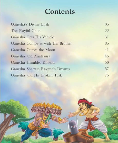Ganesha: The God of Prosperity - Indian Mythology Illustrated Storybook for Children | Adventure Stories of Elephant Headed | Tales of Wisdom and Fun | Little Learners’ Hindu Mythology | Cultural & Moral Lessons | Colorful Picture Stories for Kids - Retail Maharaj
