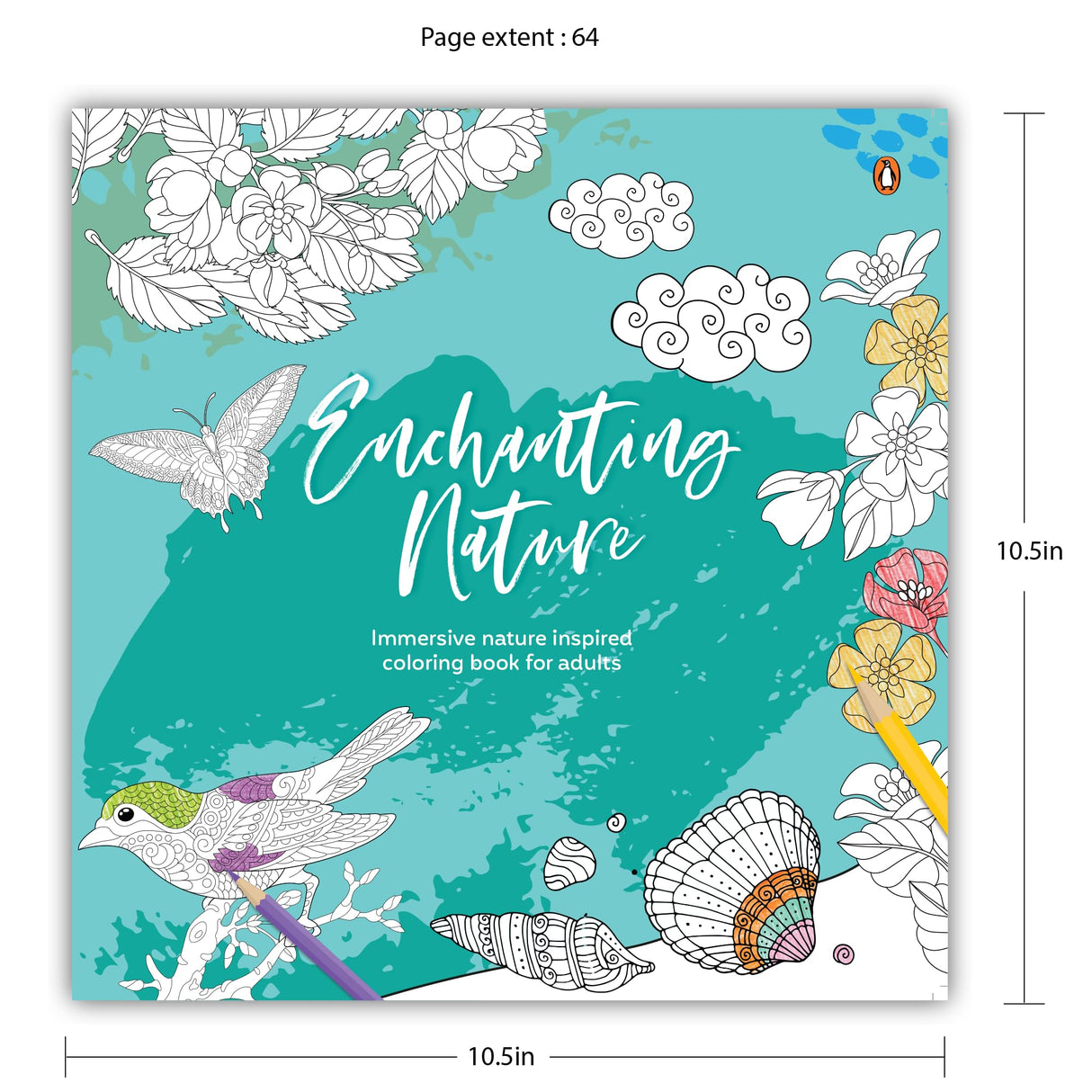 Enchanting Nature: Coloring Book for Adults with Tear out Sheets | Fun and Relaxing Doodle Designs - Retail Maharaj