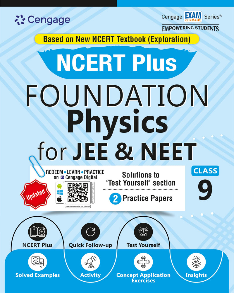 Cengage NCERT Plus Foundation Physics for JEE & NEET: Class 9 (As Per Revised 2026 NCERT Textbook, Exploration)