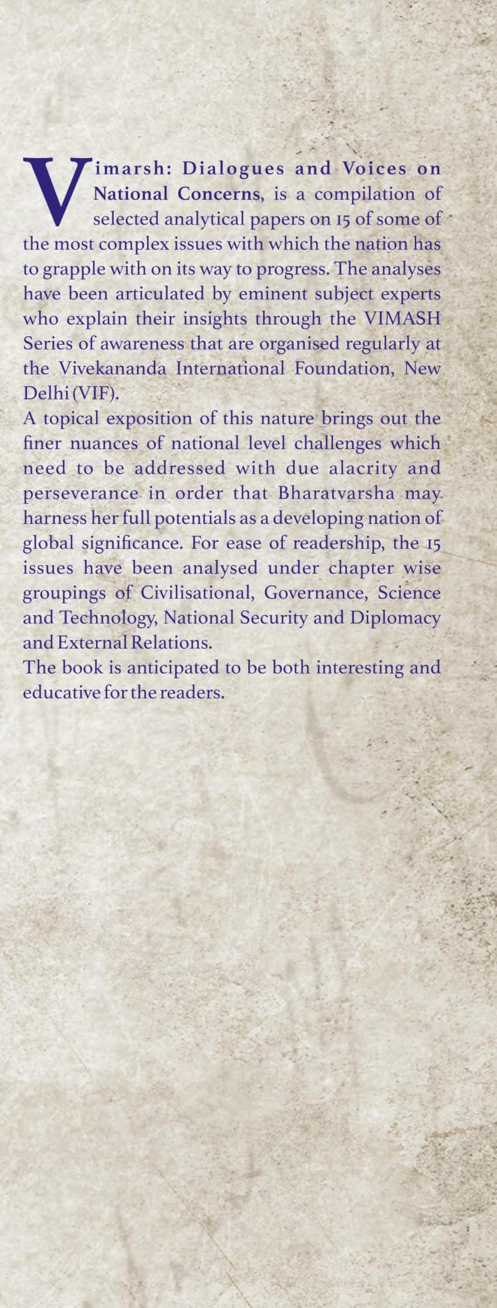 Vimarsh: Dialogues and Voices on National Concerns - Retail Maharaj