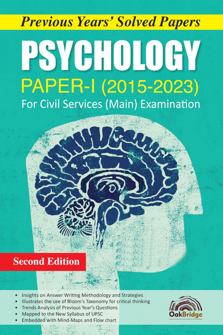 Previous Years Solved Papers- Psychology Paper-I (2015-2023)| OakBridge - Retail Maharaj