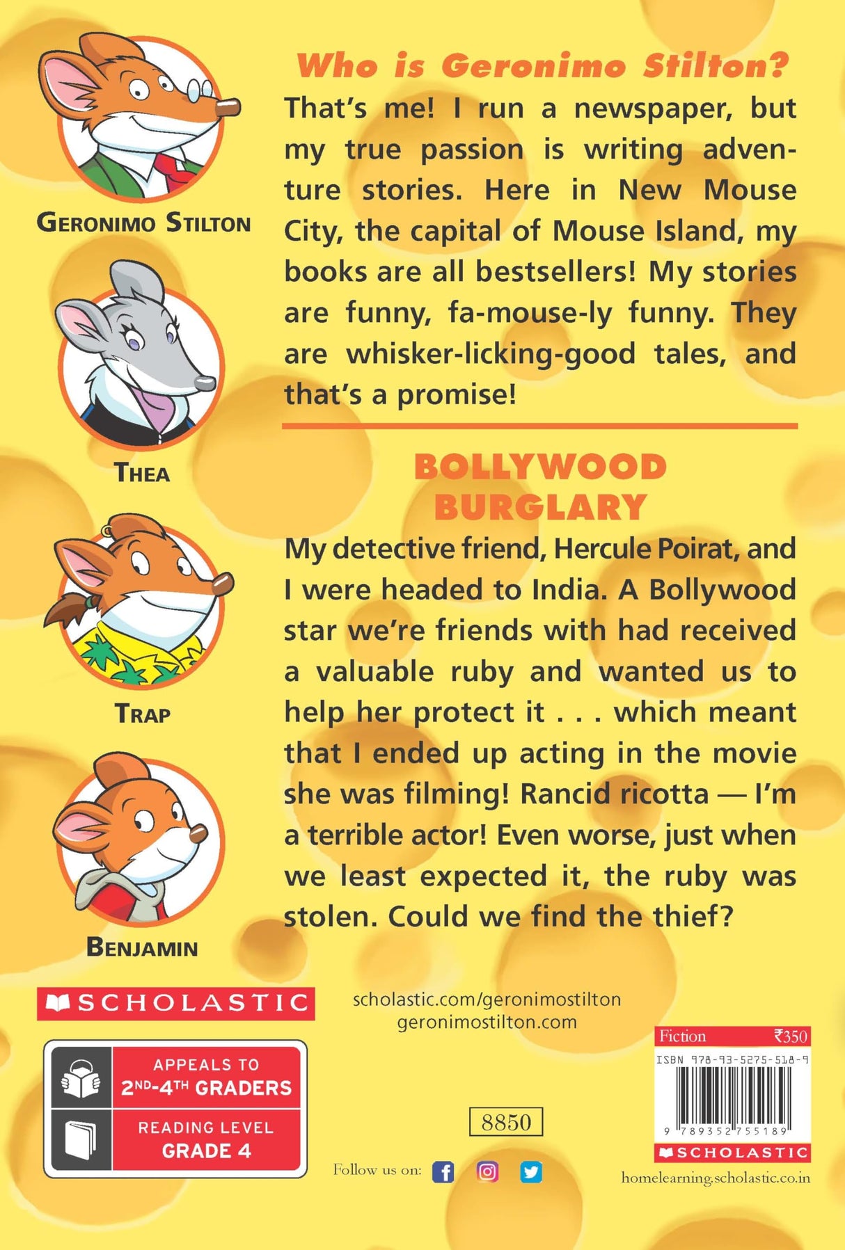 GERONIMO STILTON #65: BOLLYWOOD BURGLARY (PB) - Retail Maharaj