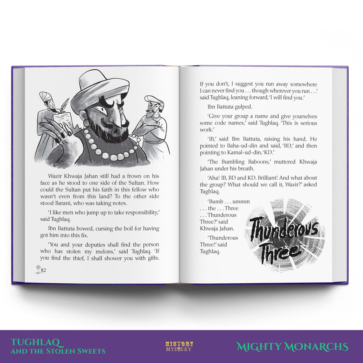 Mighty Monarchs (HistoryMystery Series): A Hilarious Fusion of History and Mystery Featuring Three Indian Kings | Special Hardback Edition | Ages 8+ - Retail Maharaj