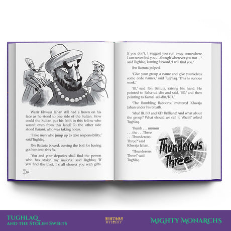 Mighty Monarchs (HistoryMystery Series): A Hilarious Fusion of History and Mystery Featuring Three Indian Kings | Special Hardback Edition | Ages 8+ - Retail Maharaj