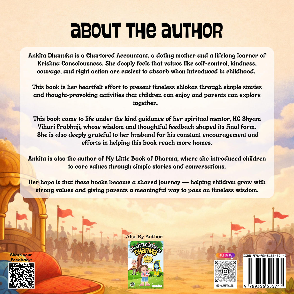 My Little Book of Shlokas; Bhagavad Gita Shlokas with Stories & Activities for Kids - Retail Maharaj