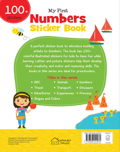 My First Numbers Sticker Book: Exciting Sticker Book With 100 Stickers - Retail Maharaj