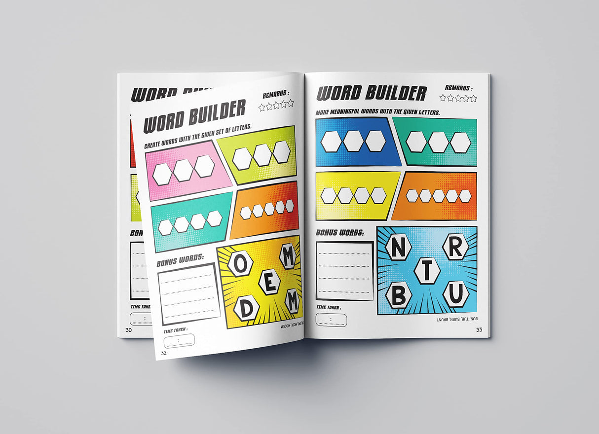 Word Builder Activity Book – Level 2 | Make Meaningful Words Using Given Letters | Ages 6–9 | Boost Vocabulary, Spelling & Logical Thinking - Retail Maharaj