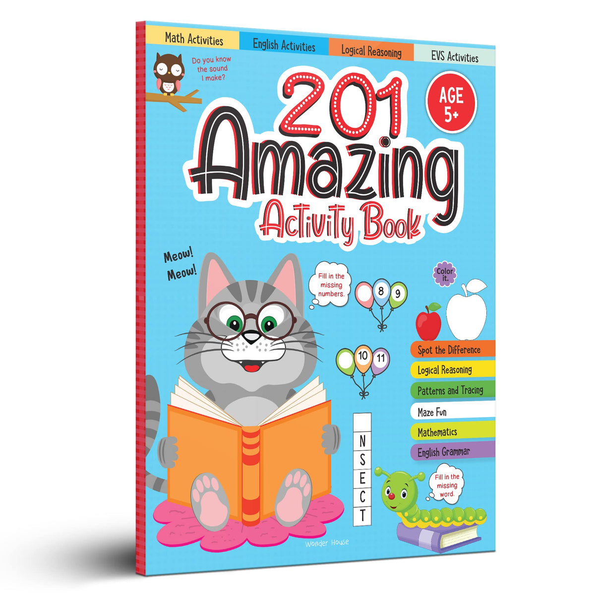 201 Amazing Activity Book: Fun Activities and Puzzles | Spot the Difference, Logical Reasoning, Patterns & Tracing | Ages 6–10 | 5+ Hours of Fun and Learning - Retail Maharaj