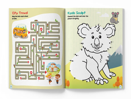 101 Brain Booster Activity Book: Fun Activity Book For Children | Puzzles, Games, Educational activities | Ages 5 and up | 2 hours of fun time - Retail Maharaj