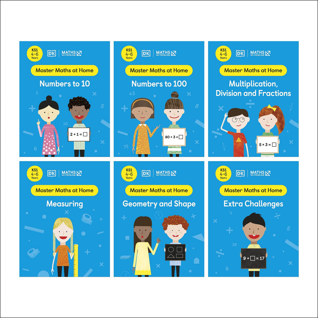 Maths ― No Problem! Collection of 6 Workbooks, Ages 4-6 (Key Stage 1) - Retail Maharaj
