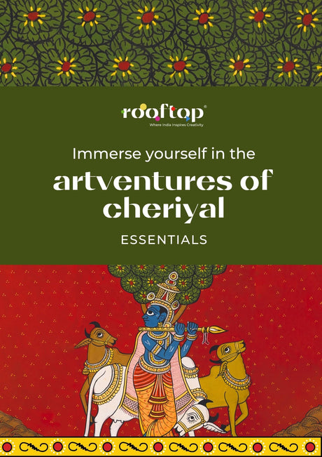 Rooftop Artventures of Cheriyal - Essentials Coloring Book | Traditional Indian Folk Art Designs | Fun & Relaxing Coloring for Kids & Adults | ... Heritage & Storytelling Culture: English - Retail Maharaj