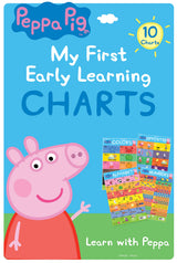Peppa Pig - My First Early Learning Charts : Learning With Peppa (10 Charts - Alphabet, Animals, Birds, Colors, Fruits, Numbers, Opposites, Shapes, Transport, Vegetables) - Retail Maharaj