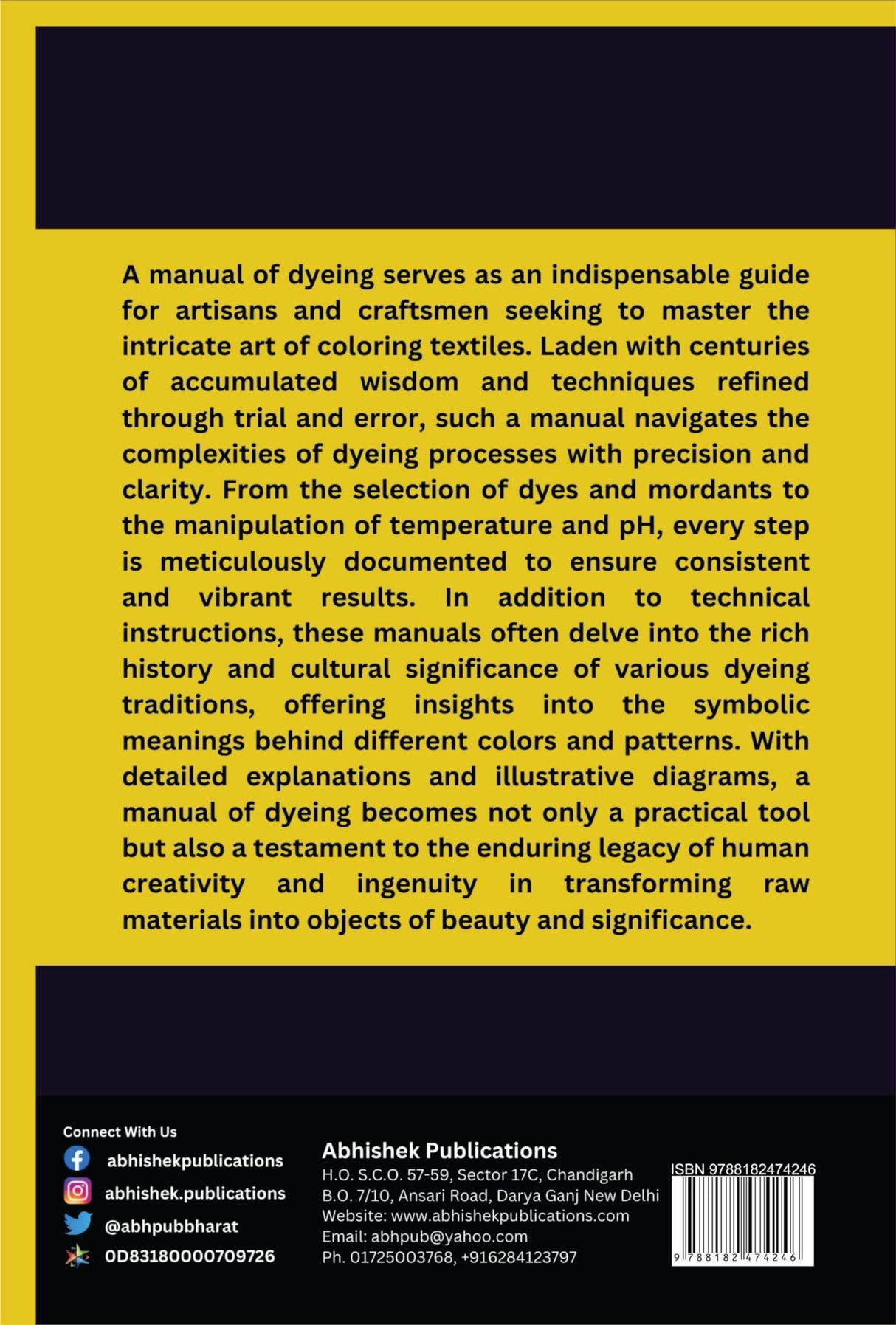 A Manual of Dyeing - Retail Maharaj