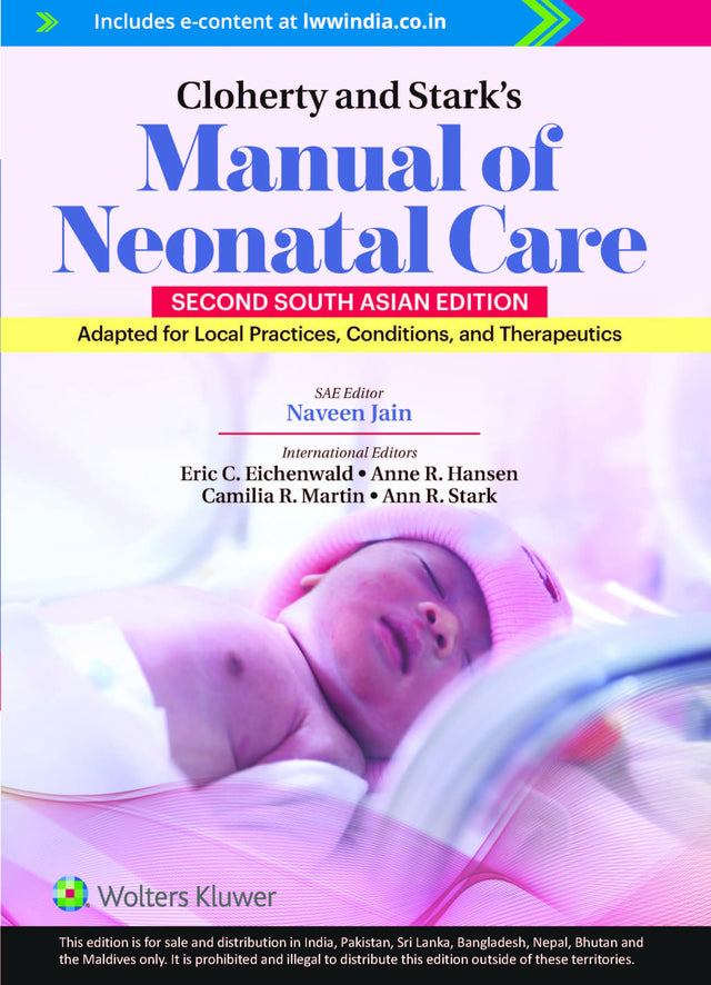 Cloherty and Stark’s Manual of Neonatal Care, 2nd South Asian ed - Retail Maharaj