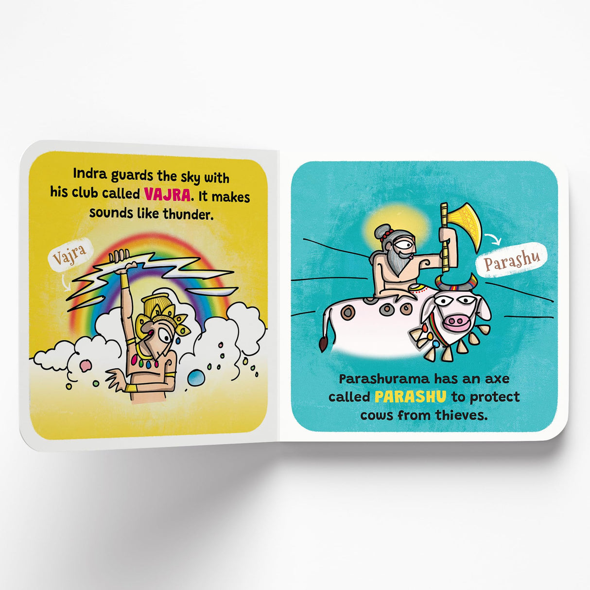 Astra Shastra: Weapons of the Hindu Gods | Full-coloured, Illustrated Board Books on Hindu Mythology | Weapons of Indian Gods and Goddesses for Kids | Age 3+ - Retail Maharaj