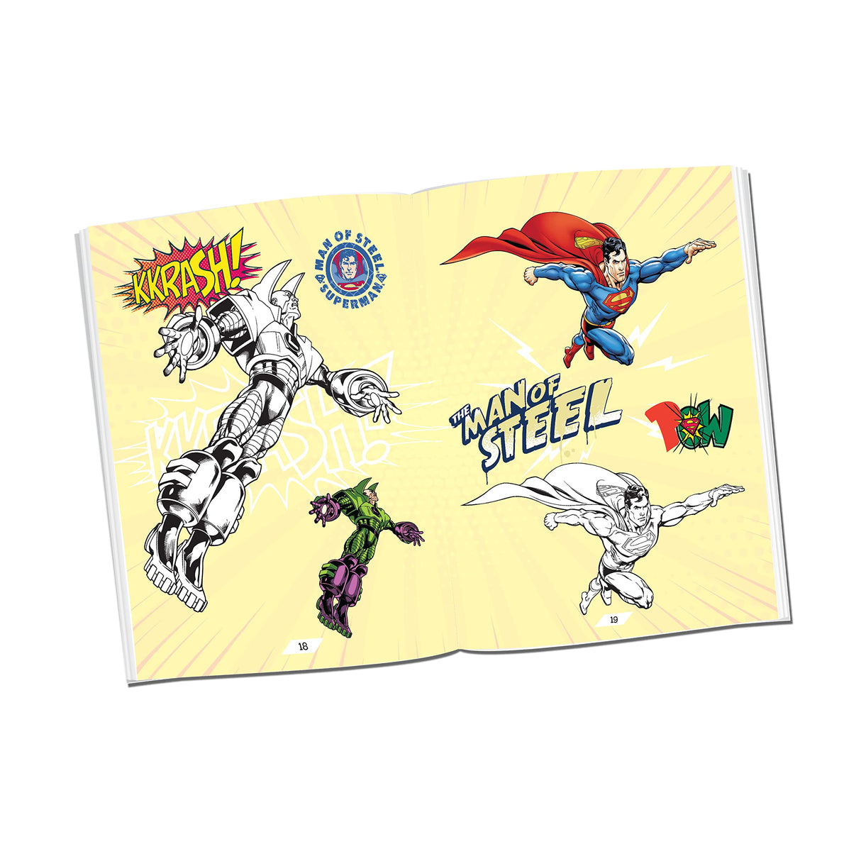 Superman Copy Colouring Book – Pack of 5 | Fun & Creative Activity Books for Kids | Colourful Illustrations of Superman, Superhero Adventures, and Hours of Entertainment for Young Fans - Retail Maharaj