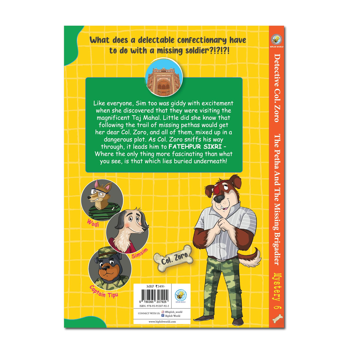 Detective Col. Zoro Book 6: The Petha and the missing Brigadier | Indian History and Life Lessons for Kids 9+ | Educational Novellas with Suspense and ... | Vocabulary Building and Critical Thinking - Retail Maharaj