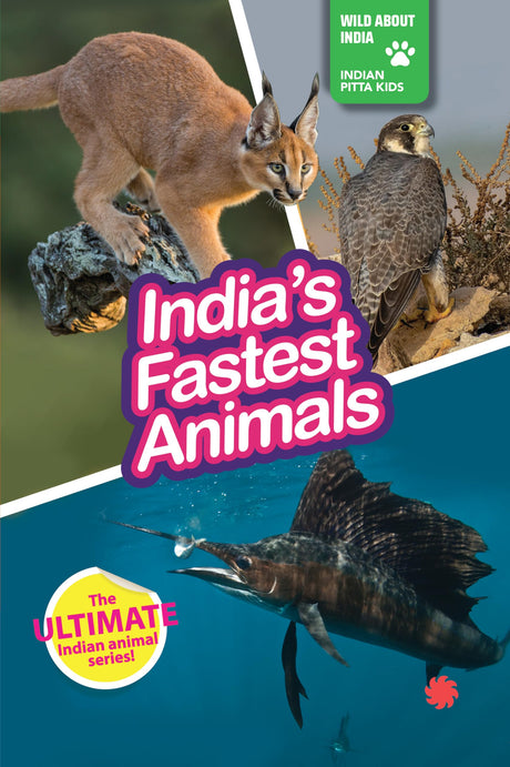 INDIA’S FASTEST ANIMALS : Wild About India - Engaging Book for Kids (Ages 5-15) - Fun Facts, Trivia Questions and Answers to Teach Your Children about the Animal Kingdom - Retail Maharaj