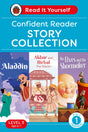 Read It Yourself with Ladybird Level 3 Book 1: Confident Reader Omnibus: 3-in-1 Story Collection (Aladdin, Akbar and Birbal The Khichari and The Elves and the Shoemaker) Ages 6-8 Years Old - Retail Maharaj