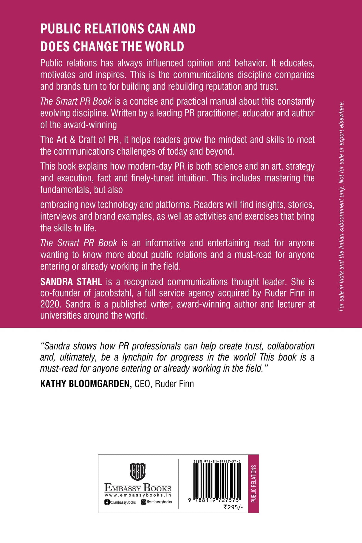 The Smart PR Book: A Practical Guide to the Art & Craft of Public Relations - Retail Maharaj