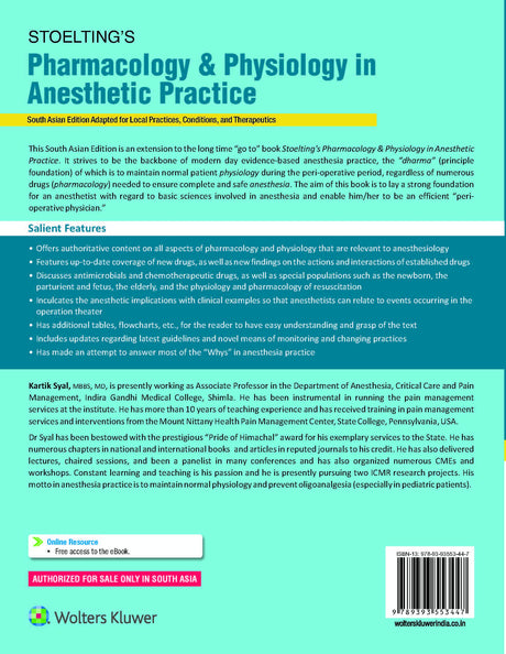 Stoelting’s Pharmacology and Physiology in Anesthetic Practice, South Asian ed - Retail Maharaj