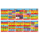 Paw Patrol - My First Early Learning Charts : Learn With Paw Pups (10 Charts - Alphabet, Animals, Birds, Colors, Fruits, Numbers, Opposites, Shapes, Transport, Vegetables) - Retail Maharaj