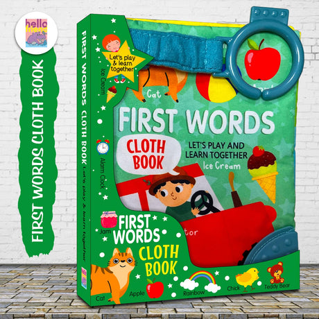 My First Words Cloth Book for Early Learning and Interactive Education For Kids - Retail Maharaj