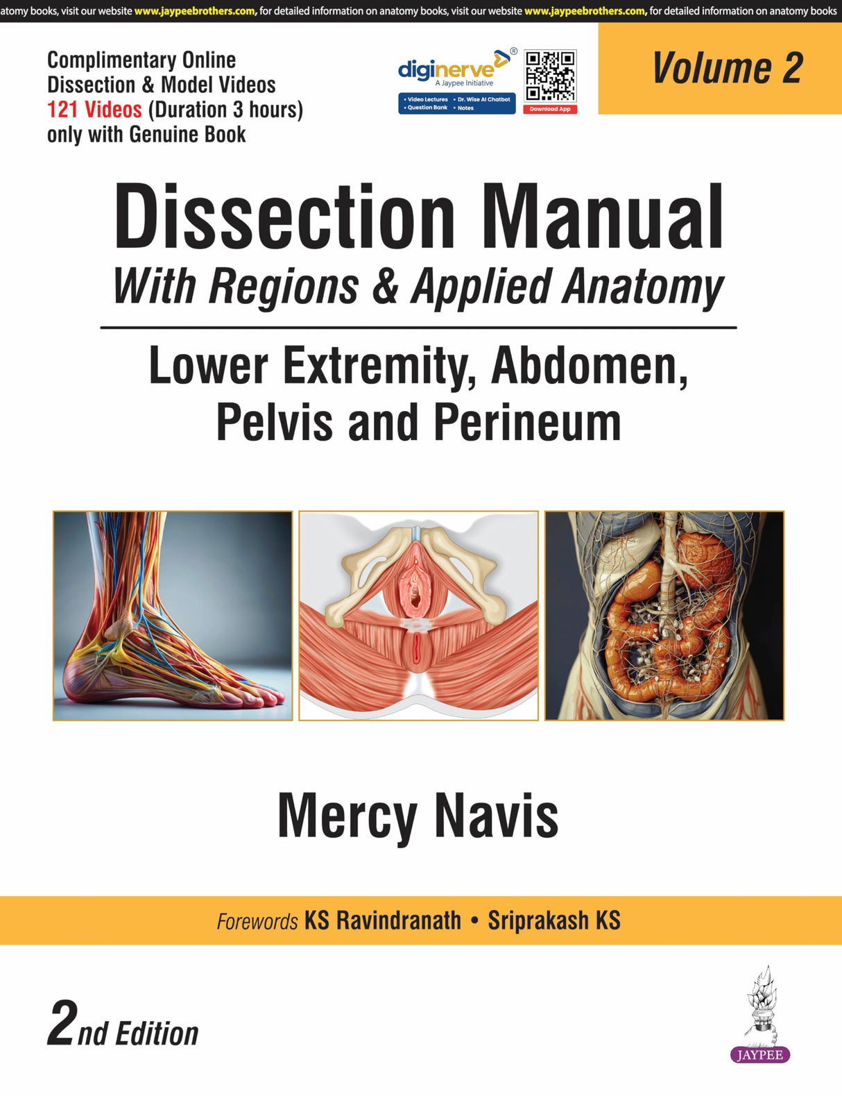 Dissection Manual With Regions & Applied Anatomy Lower Extremity, Abdomen, Pelvis And Perineum (Vol.2) - Retail Maharaj
