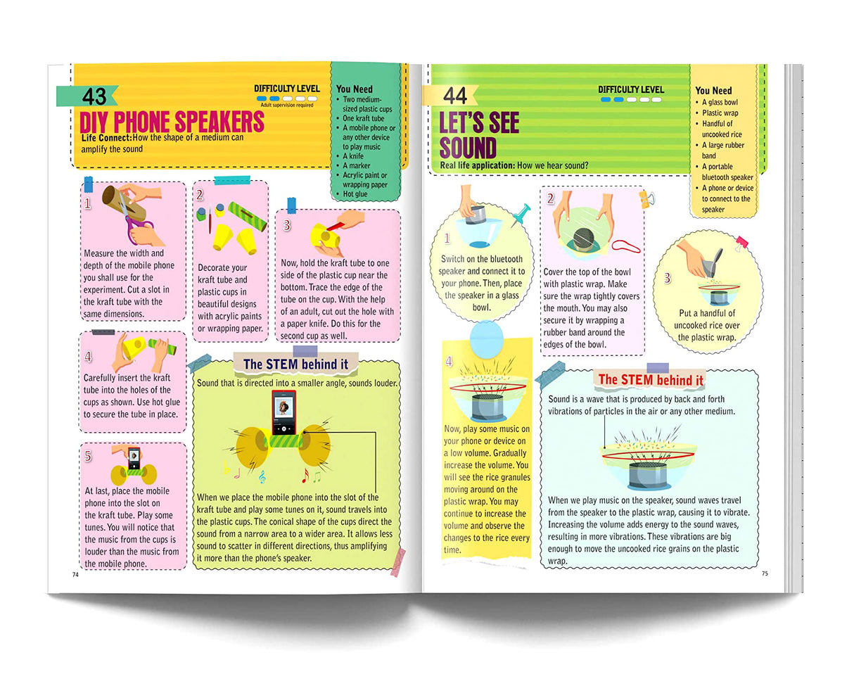 101 Science Experiments and Projects for Children | Hands-On Activities to Learn STEM Concepts | Ages 6–12 | Fun with Physics, Chemistry & Nature - Retail Maharaj