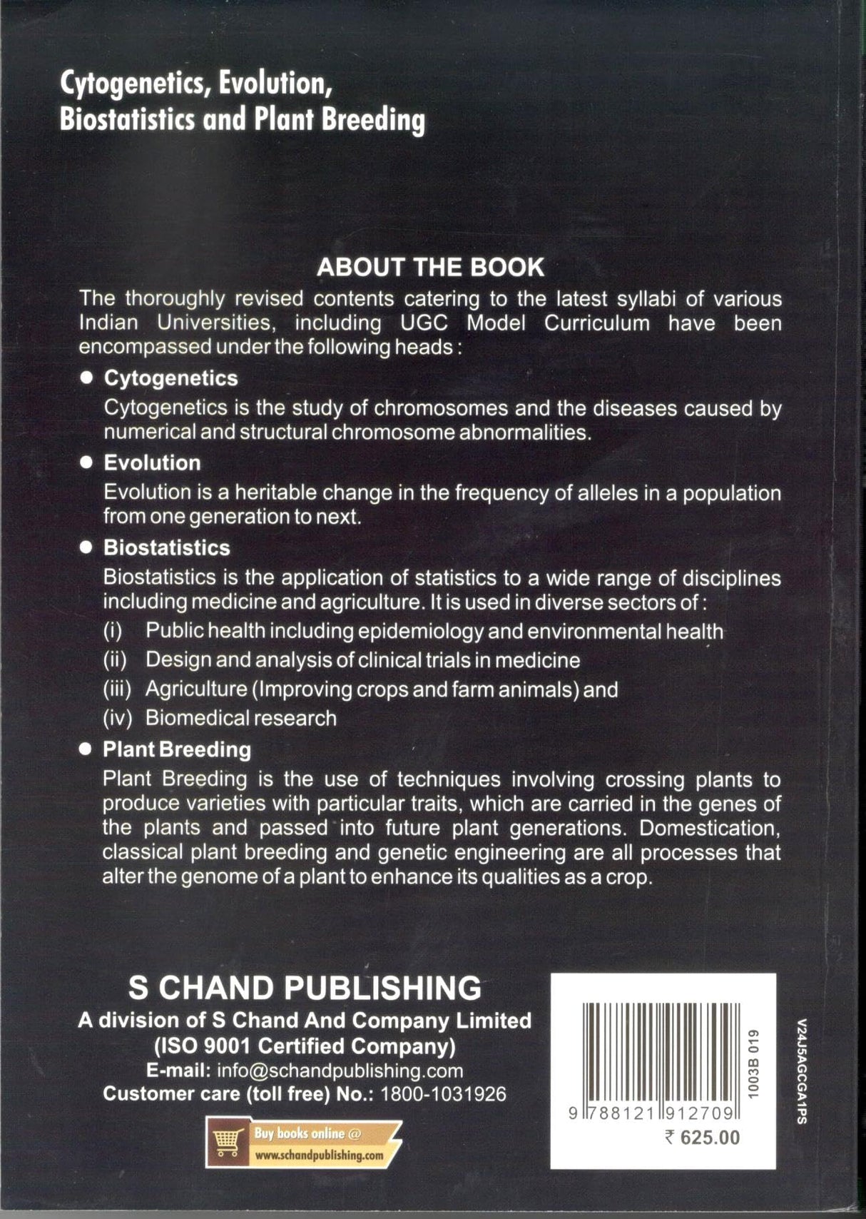 Cytogenetic,Evo,Biostat & Plant Breeding - Retail Maharaj