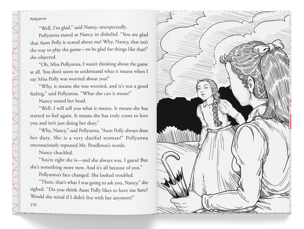 Pollyanna : Illustrated Abridged Children Classics English Novel with Review Questions - Retail Maharaj