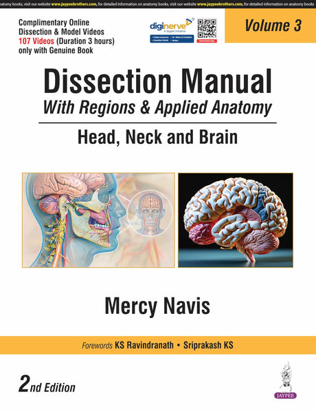 Dissection Manual With Regions & Applied Anatomy Head, Neck And Brain (Vol.3) - Retail Maharaj
