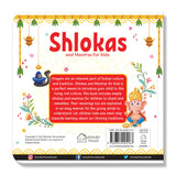 Shlokas and Mantras for Kids – Illustrated Padded Board Book: Simple Sanskrit Shlokas with English & Hindi Translations | First Spiritual Book to Teach Indian Culture, Values & Devotional Practices | Book for Toddlers, Preschoolers & Early Readers | Ages - Retail Maharaj