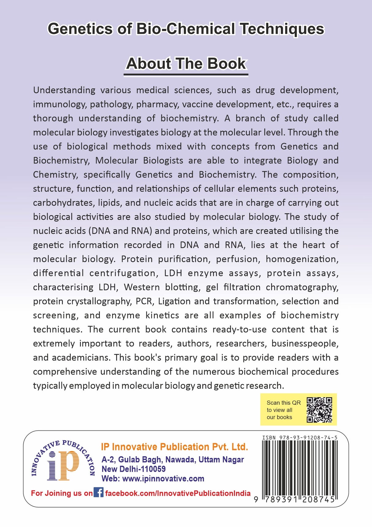 Genetics of Bio-Chemical Techniques - Retail Maharaj