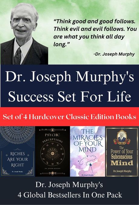 Dr. Joseph Murphy's Success Set For life : Set of 4 Hardcover Classic Edition Books; For Home Collection and Gifting: Set of 4 Hardcover Classic ... Psychic Perceptions; Riches Are Your Right - Retail Maharaj