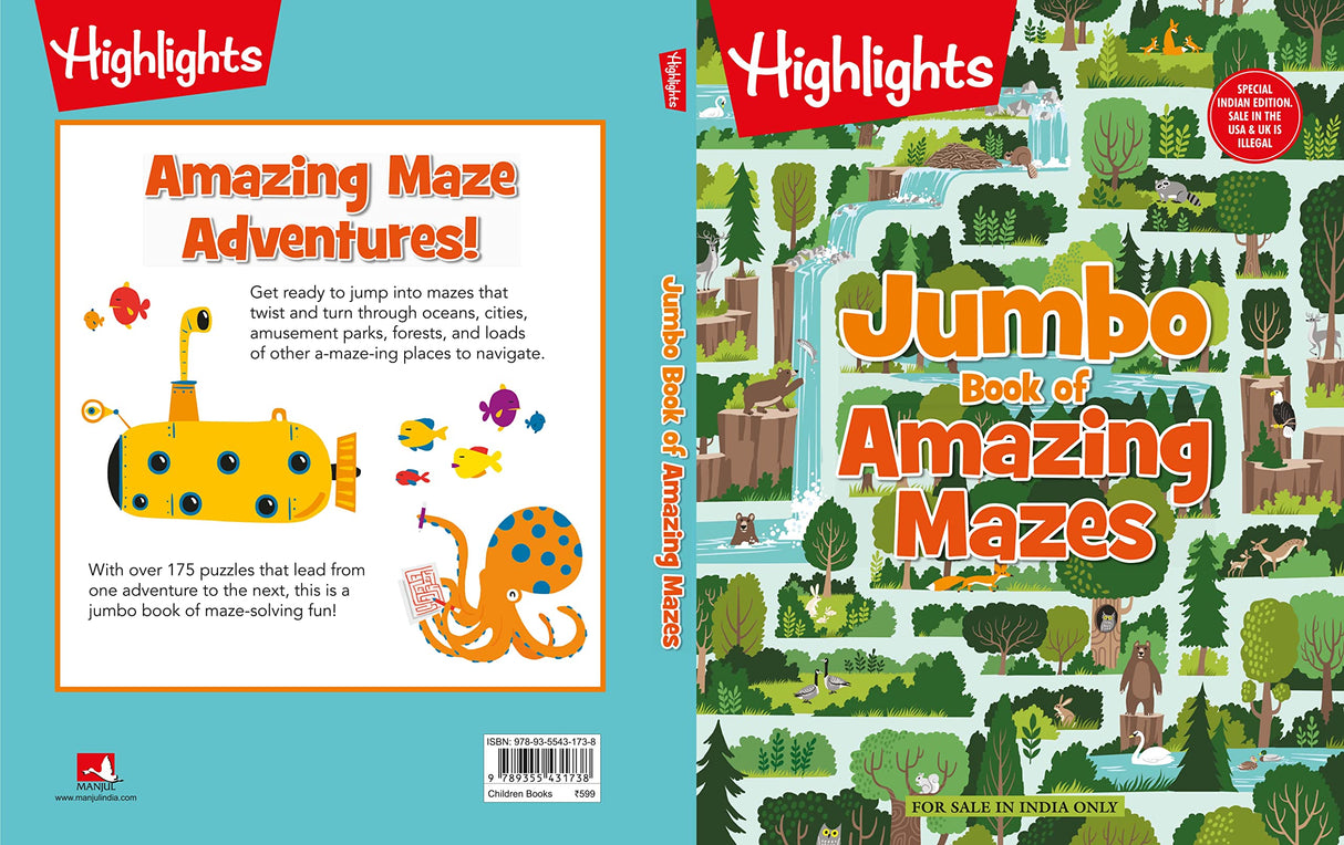 Jumbo Book Of Amazing Mazes (English) - Retail Maharaj