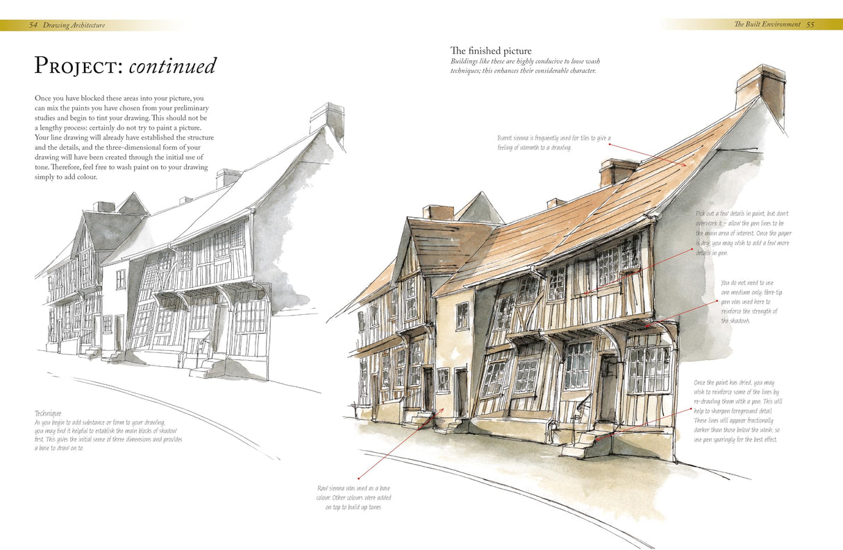 Drawing Architecture: The beginner's guide to drawing and painting buildings - Retail Maharaj