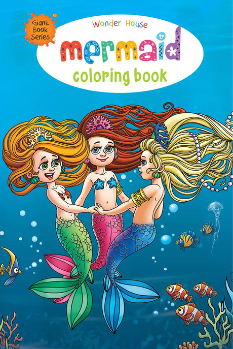 Mermaid Colouring Book (Giant Book Series): Jumbo Sized Colouring Books - Retail Maharaj