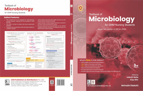 Textbook of Microbiology for GNM Nursing students, 3rd Edition - 2025 - Retail Maharaj