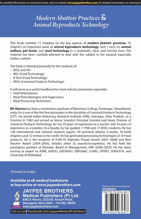 MODERN ABATTOIR PRACTICES & ANIMAL BYPRODUCTS TECHNOLOGY - Retail Maharaj
