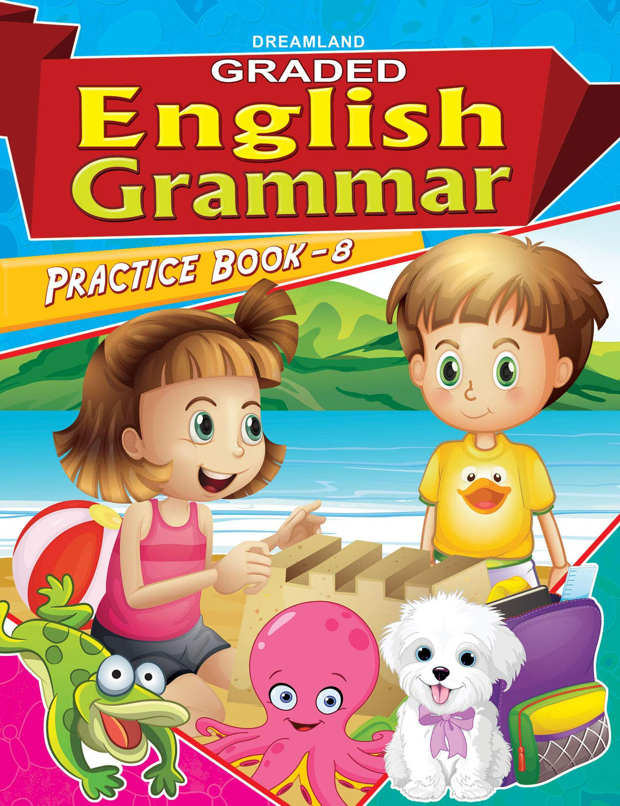 Graded English Grammar Practice Books 8 for Kids Age 5-12 Years – Fun Exercises, Colourful Illustrations, Alphabet, Grammar Concepts, Parts of Speech, and Independent Learning for Early and Advanced Learners - Retail Maharaj