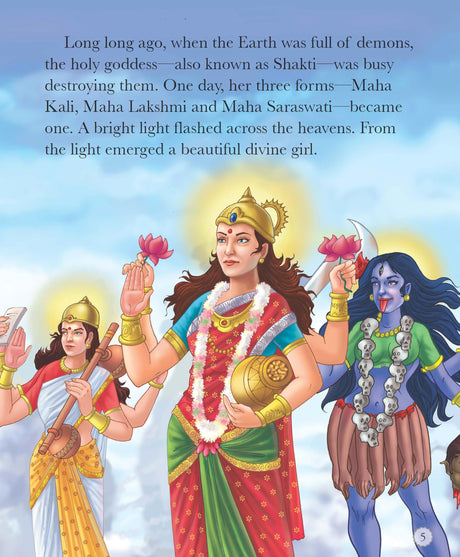 Vaishno Devi: The Powerful Goddess - Indian Mythology Illustrated Storybook for Children | Tales of the Mother Goddess | Adventure Stories of Faith and Power | Tales of Hindu Gods | Tales from Hindu Mythology | Colorful Picture Stories for Kids - Retail Maharaj
