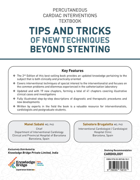 Percutaneous Cardiac Intervention Textbook- Tips and Tricks of New Techniques Beyond Stenting - Retail Maharaj