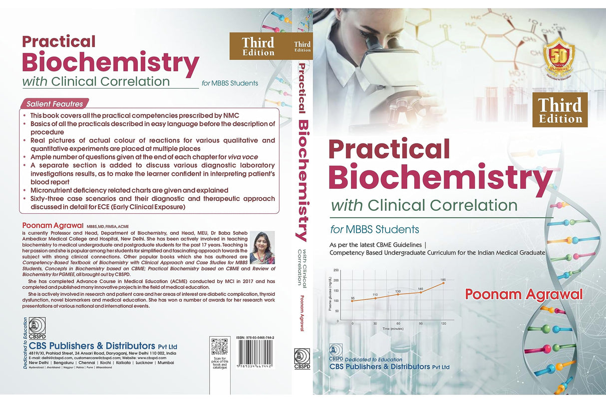 Practical Biochemistry With Clinical Correlation For Mbbs Students 3Ed (Pb 2025) - Retail Maharaj